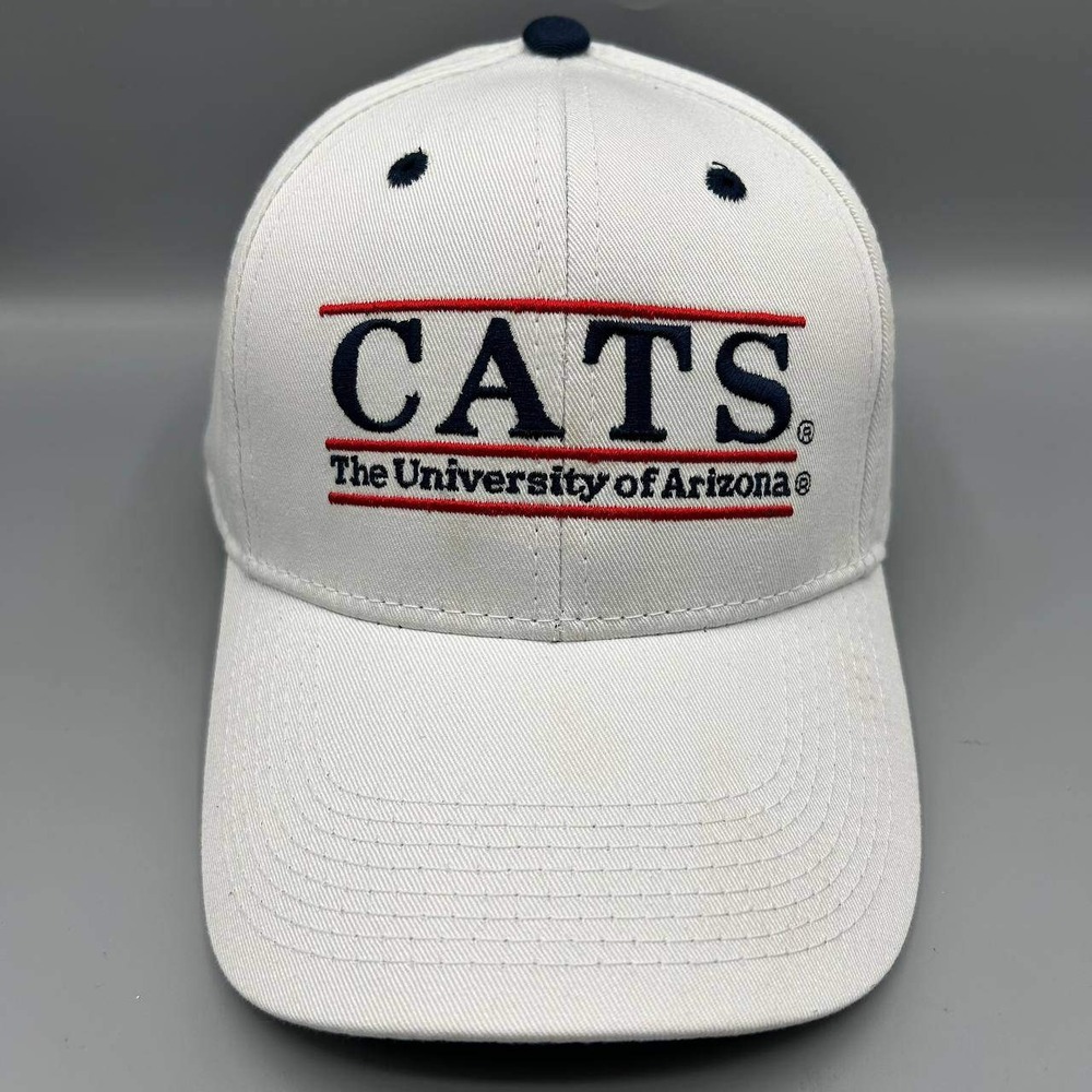 Vintage Arizona Wildcats Hat Men White Blue The Game Snap Back Cap Cotton New
